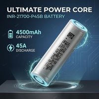 Sel Silinder Molicel 21700 NMC 4500mAh 10C 3.7V Baterai Lithium Daya Tinggi yang Dibangun untuk 500+ Siklus Penggunaan yang Diperpanjang