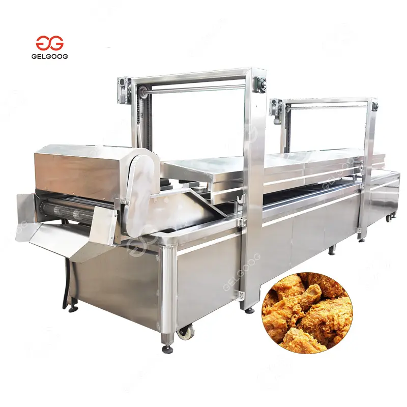 최고의 가격 자동 연속 튀김 닭 기계 Kfc 닭 튀김 기계