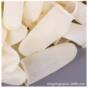 Ningning Latex Anti-Slip Finger <b>Cots</b> 100 Pcs Disposable Rubber Cleanroom Protection Size 29 - Product Image 5