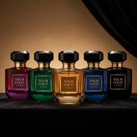 Parfum pour femme de luxe à étiquette privée, dégradé violet, parfum longue durée, vente en gros, fournisseur d'usine, boîte en velours violet personnalisée