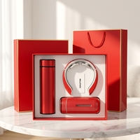 Coffret Cadeau Luxe en Acier Inoxydable : Masseur Cervical, Chauffe-Mains, Batterie Externe, Tasse Isotherme – Idéal pour la Remise de Diplôme ou Noël