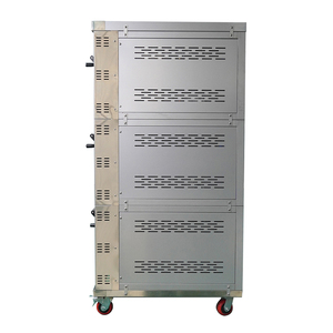 Panadería industrial comercial Cubierta eléctrica y de gas Pizza Pan 3 cubiertas 6 bandejas Horno para hornear - Product Image 2