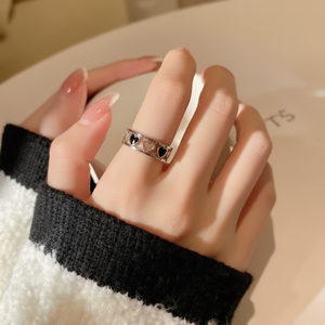 Vendita calda di tendenza in oro rosa placcato alla moda anelli da Cocktail di lusso per ragazze gioielli impilabili-corona di fiori disegno a farfalla all'ingrosso - Product Image 1