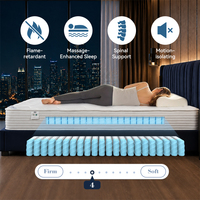 Matelas hybride super king size en mousse et ressorts ensachés, avec housse respirante, pour hôtels 5 étoiles, directement de l'usine OEM, pour commandes en gros