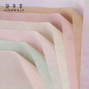 Dames — papier d'emballage en plastique 60cm x 10y, pellicule coréenne étanche, motif de fleurs, couleur Pure - Product Image 1