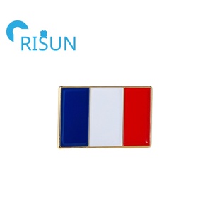 Souvenirs personnalisé émail doux France drapeau National Badges broches en métal personnalisé France Paris tour Eiffel émail broches Badge - Product Image 2