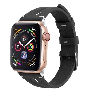 Yida-Correa de reloj inteligente de cuero genuino para <span class=keywords><strong>apple</strong></span> iwatch, 8, 7, 6, <span class=keywords><strong>5</strong></span>, 4, 3, 2, 1 SE - Product Image 5