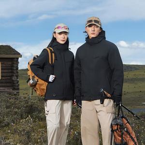 Veste coupe-vent décontractée à capuche en polyester pour homme, nouvelle conception 2024, vente en gros, randonnée, imperméable, avec logo - Product Image 2