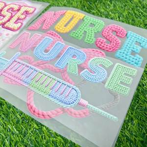 Оптовый набор DTF-наклеек для медсестер: термотрансферные стикеры DTF для печати на футболках, перенос изображений на одежду - Product Image 3