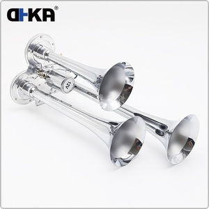 แตรเป่าลมแบบสามท่อ12V/24V 3ท่อแตรควบคุมด้วยเหล็กโครเมี่ยมสำหรับรถยนต์ AS033LAC - Product Image 6