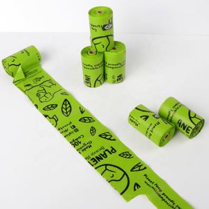 Wholesale Dog Poop <b>Bags</b> Cornstarch Outdoor Eco Friendly Biodegradable Poo Waste <b>Bags</b> With Handle <b>Compostable</b> Doggie Poop <b>Bags</b> - Product Image 1
