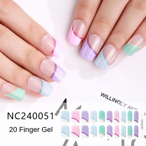 Tiras <span class=keywords><strong>de</strong></span> Esmalte <span class=keywords><strong>de</strong></span> Uñas <span class=keywords><strong>de</strong></span> Gel UV 3D Zhengxiang, 20 Dedos, Semi-Curadas, Semi-Transparentes, Francesas, Fototerapia, Hechas <span class=keywords><strong>de</strong></span> Plástico - Product Image 5