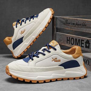Zapatos Deportivos Transpirables de Malla para Hombre, Ligeros, con Amortiguación, Suela de Goma Antideslizante, Logotipo Bordado, Primavera - Product Image 2