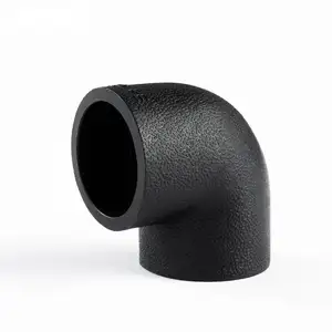 HaiSha HDPE DN20 to DN110 Plastic Pipe Fittings Customized 45 90 degree HDPE elbow with all size