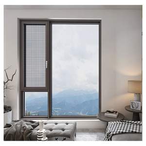 Prima Factory Venta al por mayor Alto rendimiento térmico Diseño moderno Marco de aluminio <span class=keywords><strong>Ventanas</strong></span> al aire libre - Product Image 3