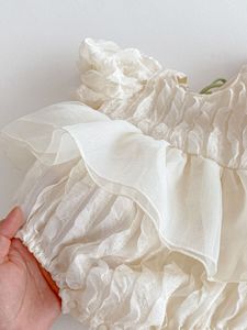 Tutina Estiva per Bambina con Maniche a Sbuffo, Vestito Tutina per Bambina di 12 <span class=keywords><strong>Mesi</strong></span> - Product Image 6