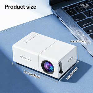 Mini Proyector Portátil YG300 480P HD Inteligente para Casa y Camping, Blanco, 12.7cm x 8.2cm x 4.5cm - Product Image 1