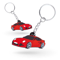 Porte-clés en caoutchouc souple avec logo personnalisé 2D 3D PVC Cadeau promotionnel d'entreprise Porte-clés personnalisés