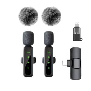 Nouveau modèle de microphone cravate sans fil un-à-deux L6, ajustement personnalisé pour la diffusion vidéo en direct et l'enregistrement audio haute définition - Product Image 4