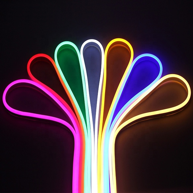ETOP 12V Flexible Soft Led Neon Flex Light LED Ribbon Neon Light Ip67 Warm White 3500K RGB Silicone Led Neon Light Strip