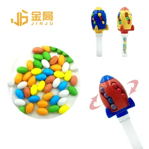 Bán buôn tên lửa hình dạng ngọt ngào caramelos đường kẹo đầy đồ chơi kẹo nhựa đồ chơi trẻ em