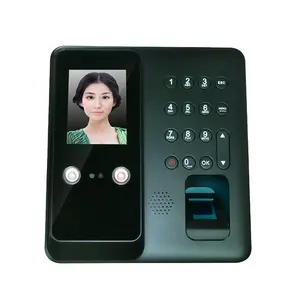 Control de Acceso de reconocimiento facial dinámico, con huella dactilar y contraseña, compatible con máquina de asistencia