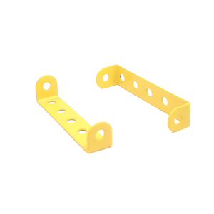 Fabrication de tô<span class=keywords><strong>le</strong></span> <span class=keywords><strong>Support</strong></span> mural décoratif à angle droit de finition jaune vif personnalisé - Product Image 4