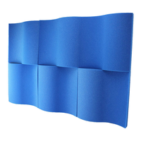Tratamiento acústico Paneles acústicos Patrón de onda Materiales de PU Guía de colocación de espuma acústica Reducción de ruido Habitación Absorción de sonido