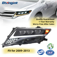 Feux avant LED Accessoires de voiture Convient aux systèmes d'éclairage automobile 09-13 Toyota Visa Ensemble de phares Venza Feux LED de voiture