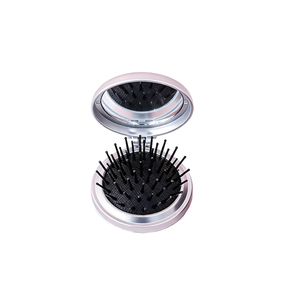 Escova de Cabelo Mini Dobrável Personalizada com Logo e Espelho, Portátil para Viagem, Desembaraçadora e Massageadora para Bolsa - Product Image 5