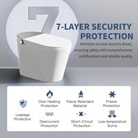 Toilette intelligente d'Amérique du Nord avec un beau design FCC CETL CUPC approuvé conforme à l'ADA double alimentation en eau salle de bain bidet toilette à laver