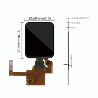 Module d'affichage AMOLED de 1,78 pouce, 368x448, écran tactile MIPI, écran AMOLED ultra-fin pour montres intelligentes et appareils portables