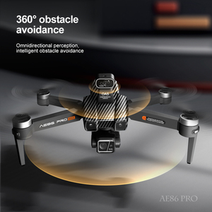 2025 Màn hình <span class=keywords><strong>LCD</strong></span> điều khiển ae86 Pro Max RC Drone với 3 trục chống rung Gimbal 4K HD Camera FPV tránh chướng ngại vật không chổi than máy bay không người lái - Product Image 5
