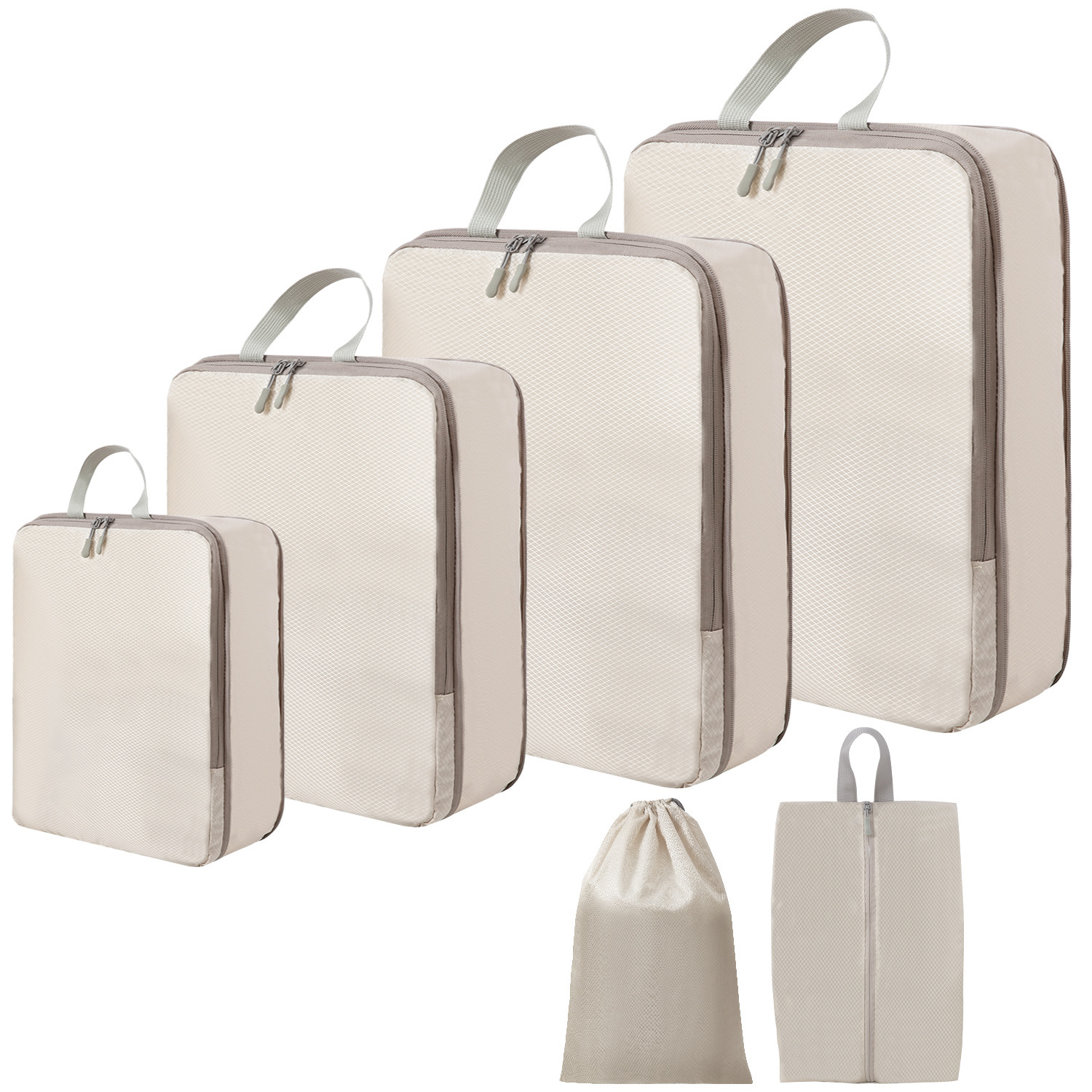 Conjunto beige de 6 piezas