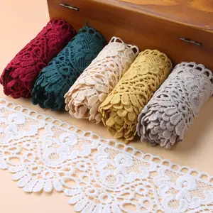 Factory Direct Sale Chemical Lace Trimming Brder Embroidery Lace Sewing Trim for Accessories
