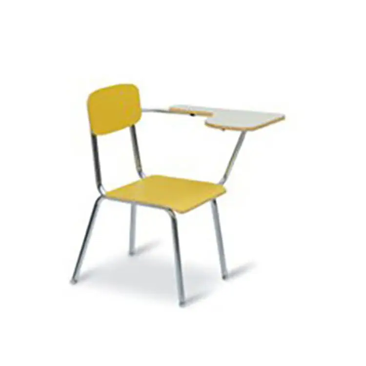 Cadeira De Escola De Esboço De Madeira Confortável Novo Design Com Almofada De Escrita E Suporte