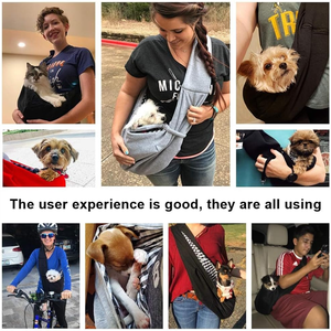 Sac de transport pour animaux de compagnie en gros, sacoche de transport pour petits chiens et chats avec sangle réglable, poche zippée et fermeture à bouton-pression - Product Image 6