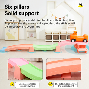 Hot Selling Children Kindergarten Plastic Ride on Toy <strong>Cars</strong> Kids Track Roller coaster Three-stage Scooter Plastic <strong>Car</strong> for Baby - Product Image 6