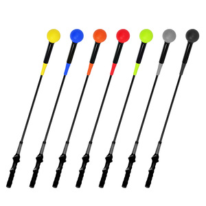 Golf Swing Practice <b>Stick</b> Volcanic Rock Textured Hand Grip Training Aid For Golfers With Colorful <b>Balls</b> And Adjustable Length - Product Image 2