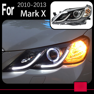 ไฟหน้าแต่งรถยนต์สำหรับ Toyota Mark <span class=keywords><strong>X</strong></span> ปี 2010-2012 Reiz ไฟหน้า LED ไฟเดย์ไลท์ LED Bi Xenon อุปกรณ์ตกแต่งรถยนต์ - Product Image 2