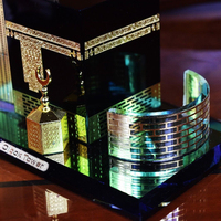 Miniature Poli Cristal Kaaba Modèle Pour Cadeau Islamique