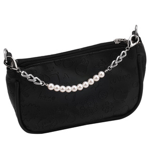 Cadena para Bolso con Perlas Blancas, Cadena para Bolso con Perlas Doradas, Chapado en Aleación, Accesorios para Bolsos de Mujer - Product Image 4
