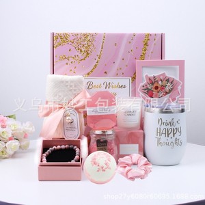 Set de Regalo Serie Rosa, Canasta de Regalo Spa, Regalo para el Día de la Madre, Regalo Creativo para Mejores Amigas, Caja de Regalo para Bodas y Cumpleaños - Product Image 4
