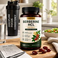 Gélules de berbérine HCL de haute qualité en gros (OEM/ODM) pour l'équilibre métabolique et les soins corporels – Complément de santé sous marque privée