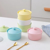 Échantillon de bols ronds en céramique Ramekin, pas chers, pour la cuisine, la restauration, les hôtels