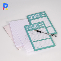 Bloc-notes personnalisé imprimé sur mesure A4 A5 pour le bureau, les conférences d'entreprise, papeterie, papier à écrire, bloc-notes, mémos avec logo