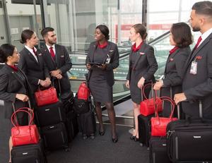 客室乗務員コスチューム 黒またはグレー カラー キャビンクルー ドレス カスタム 高品質 カナダ航空 スチュワーデス ユニフォーム - Product Image 5