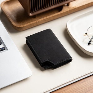 TILONSTAR TVC503 New Minimalist Card Holder <b>RFID</b> Blocking Pop up Leather Aluminum <b>Wallet</b> Card Holders for Men - Product Image 6