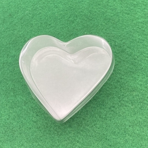 Caja de dulces de regalo en forma de corazón caja de flores con tapa gran oferta plástico acrílico PMMA tamaño personalizado aceptado corazón caramelo contenedor transparente - Product Image 2