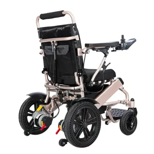 Yooksed — fauteuil inclinable électrique 601l, avec Joystick LCD, contrôleur vocal, roue solide en nid d'abeille, pour les personnes handicapés